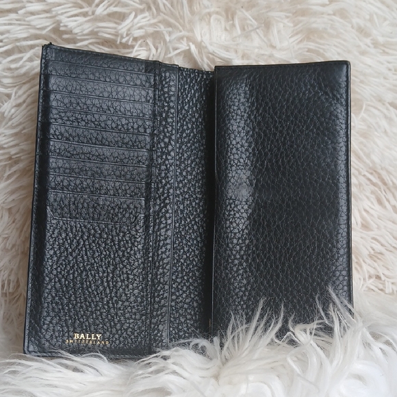 Bally Switzerland Vintage Black Textured Leather Wallet - Picture 3 of 12